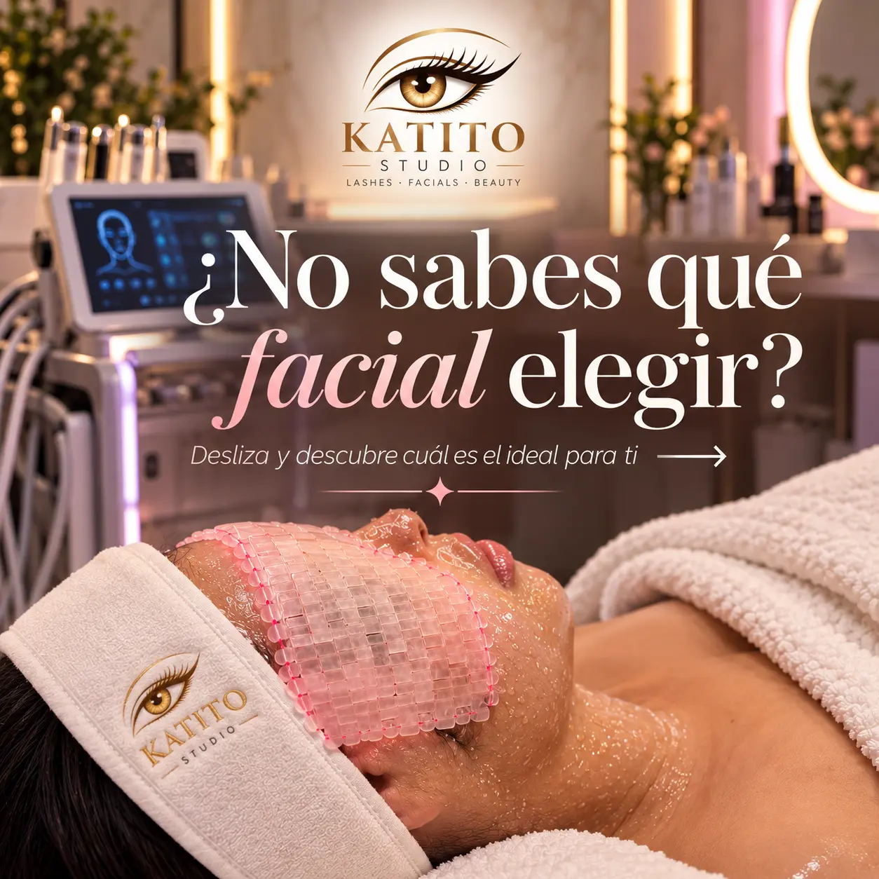 Tratamiento facial profesional en Katito Studio